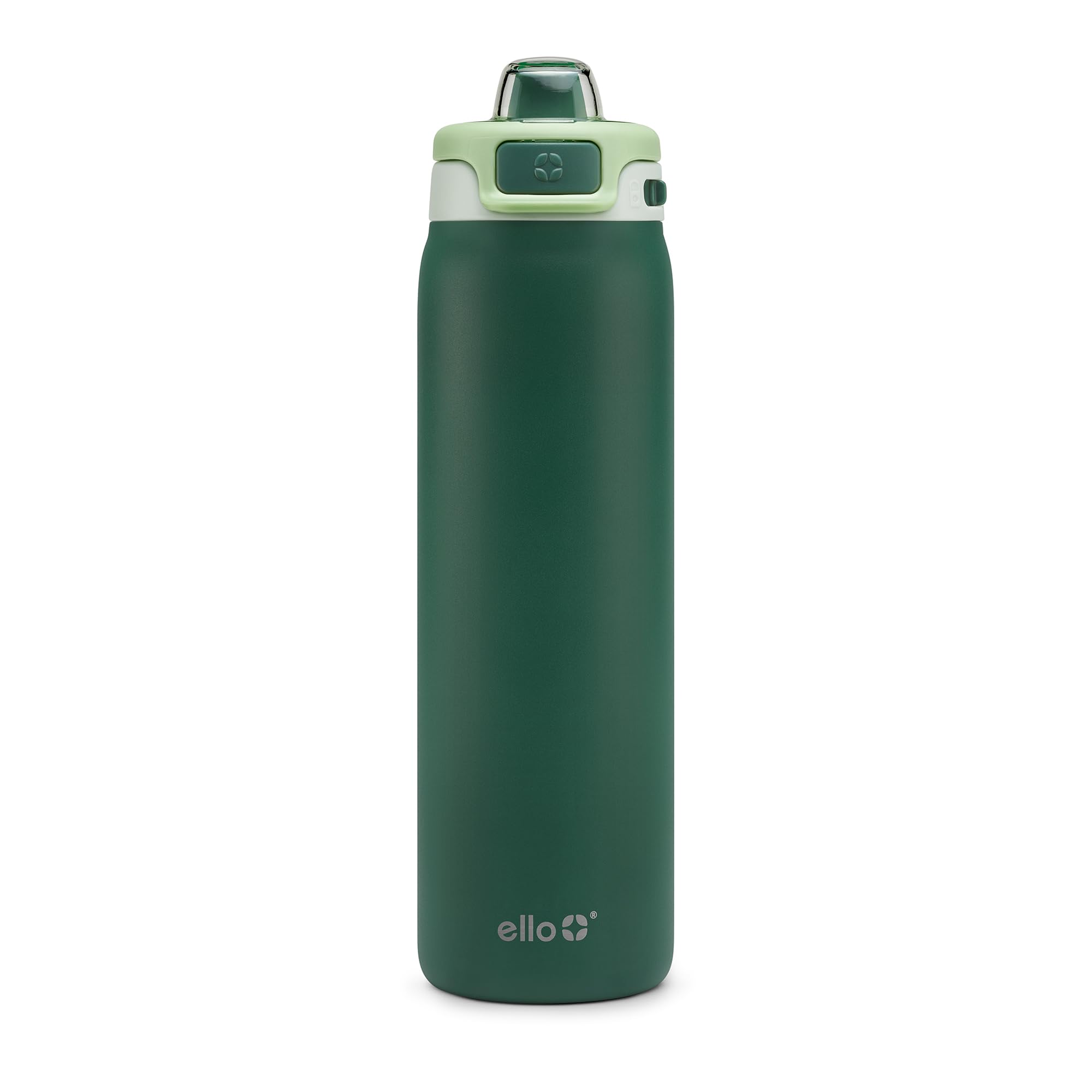 Ello Pop & Fill Insulated Stainless Steel Water Bottle with Quick Fill Lid, Leakproof Locking, Sip or Chug Spout, BPA-Free, Double Wall Vacuum Insulated for Sports, Travel & School- 22oz / 32oz / 40oz