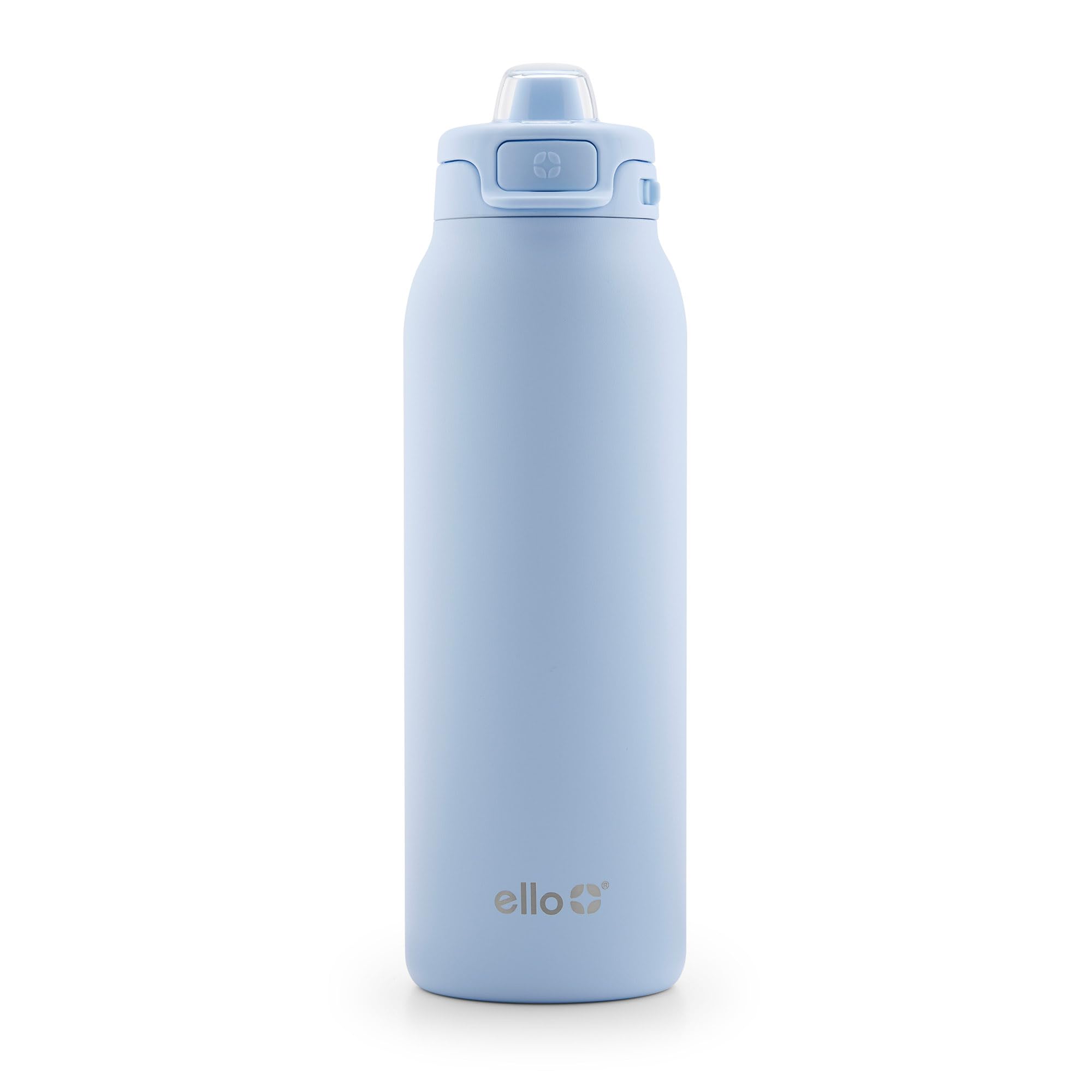 Ello Pop & Fill Insulated Stainless Steel Water Bottle with Quick Fill Lid, Leakproof Locking, Sip or Chug Spout, BPA-Free, Double Wall Vacuum Insulated for Sports, Travel & School- 22oz / 32oz / 40oz