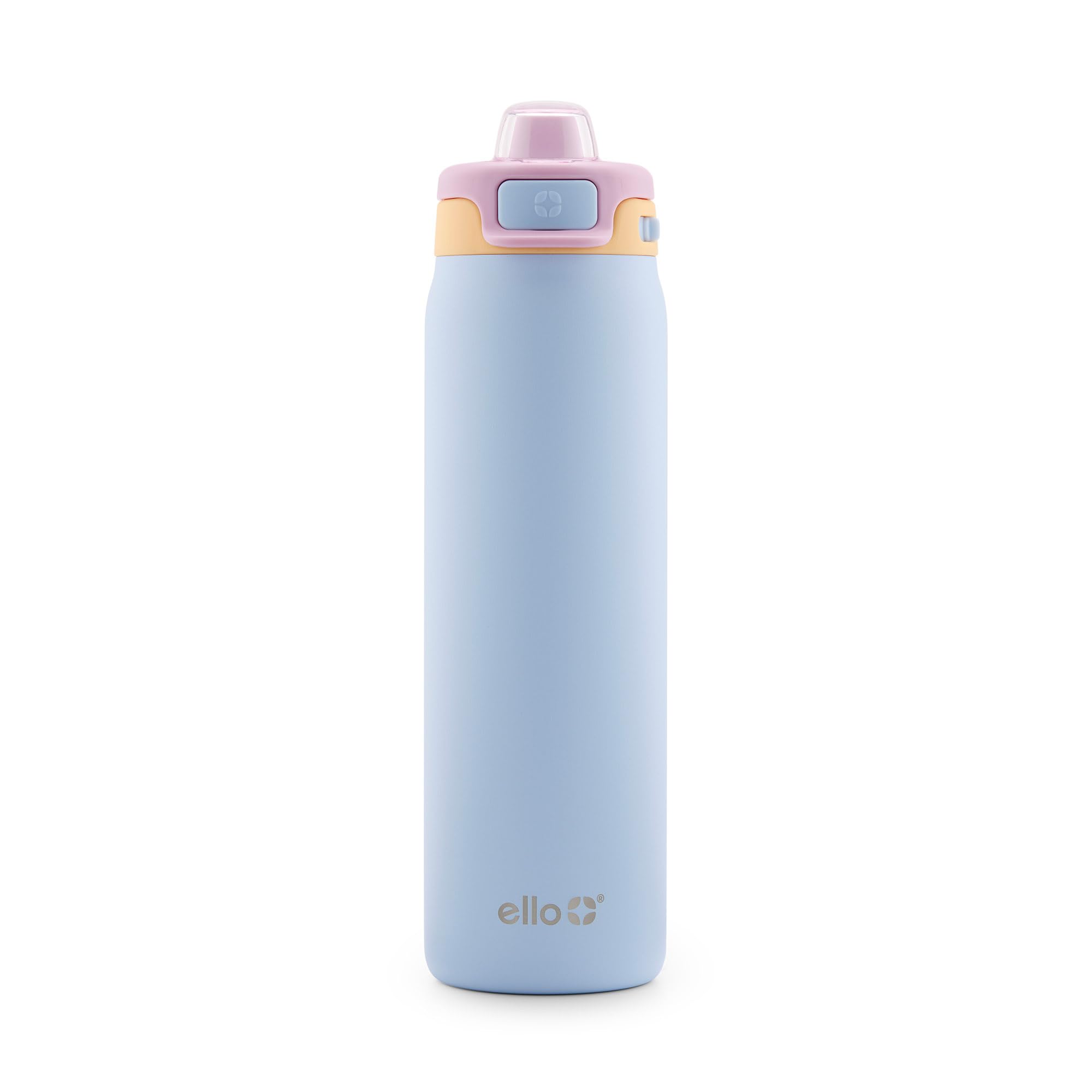 Ello Pop & Fill Insulated Stainless Steel Water Bottle with Quick Fill Lid, Leakproof Locking, Sip or Chug Spout, BPA-Free, Double Wall Vacuum Insulated for Sports, Travel & School- 22oz / 32oz / 40oz