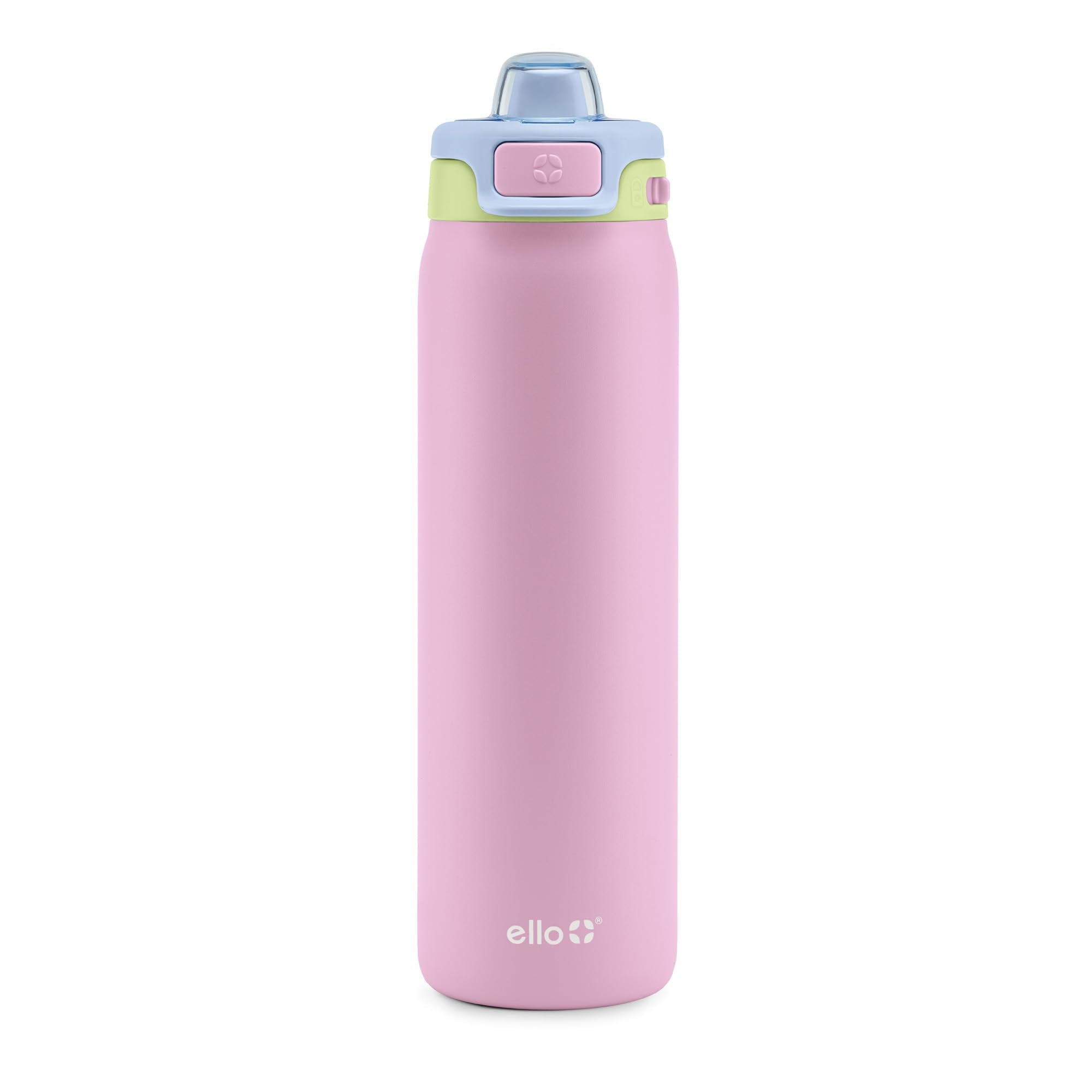 Ello Pop & Fill Insulated Stainless Steel Water Bottle with Quick Fill Lid, Leakproof Locking, Sip or Chug Spout, BPA-Free, Double Wall Vacuum Insulated for Sports, Travel & School- 22oz / 32oz / 40oz