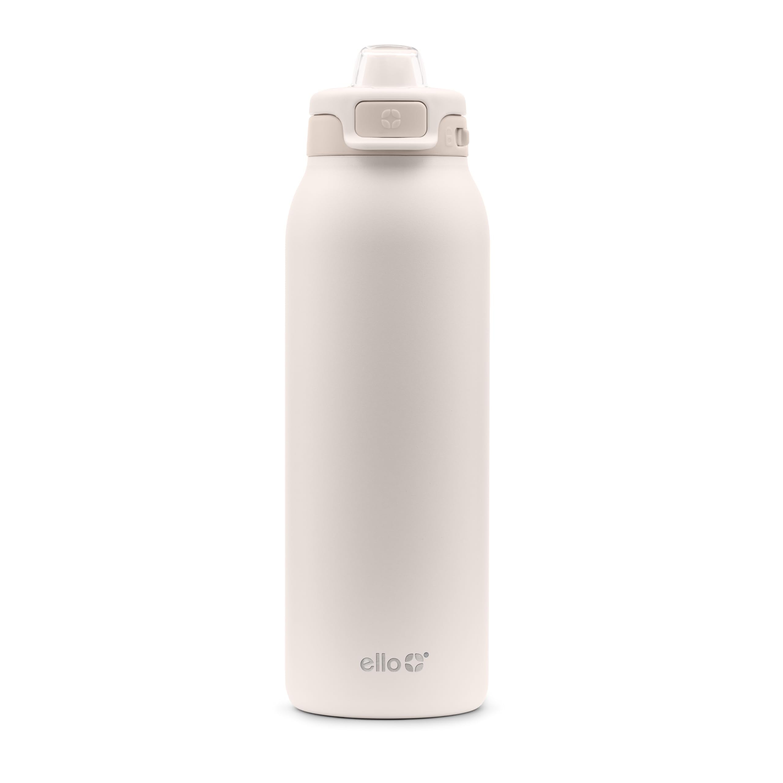 Ello Pop & Fill Insulated Stainless Steel Water Bottle with Quick Fill Lid, Leakproof Locking, Sip or Chug Spout, BPA-Free, Double Wall Vacuum Insulated for Sports, Travel & School- 22oz / 32oz / 40oz