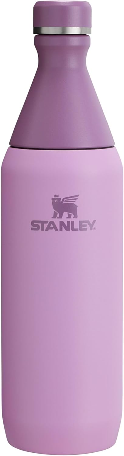 Stanley All Day Slim Bottle 20 oz | Twist On Lid with Leakproof Seal | Slim Design for Travel & Gym | Insulated Stainless Steel | BPA-Free | Lilac
