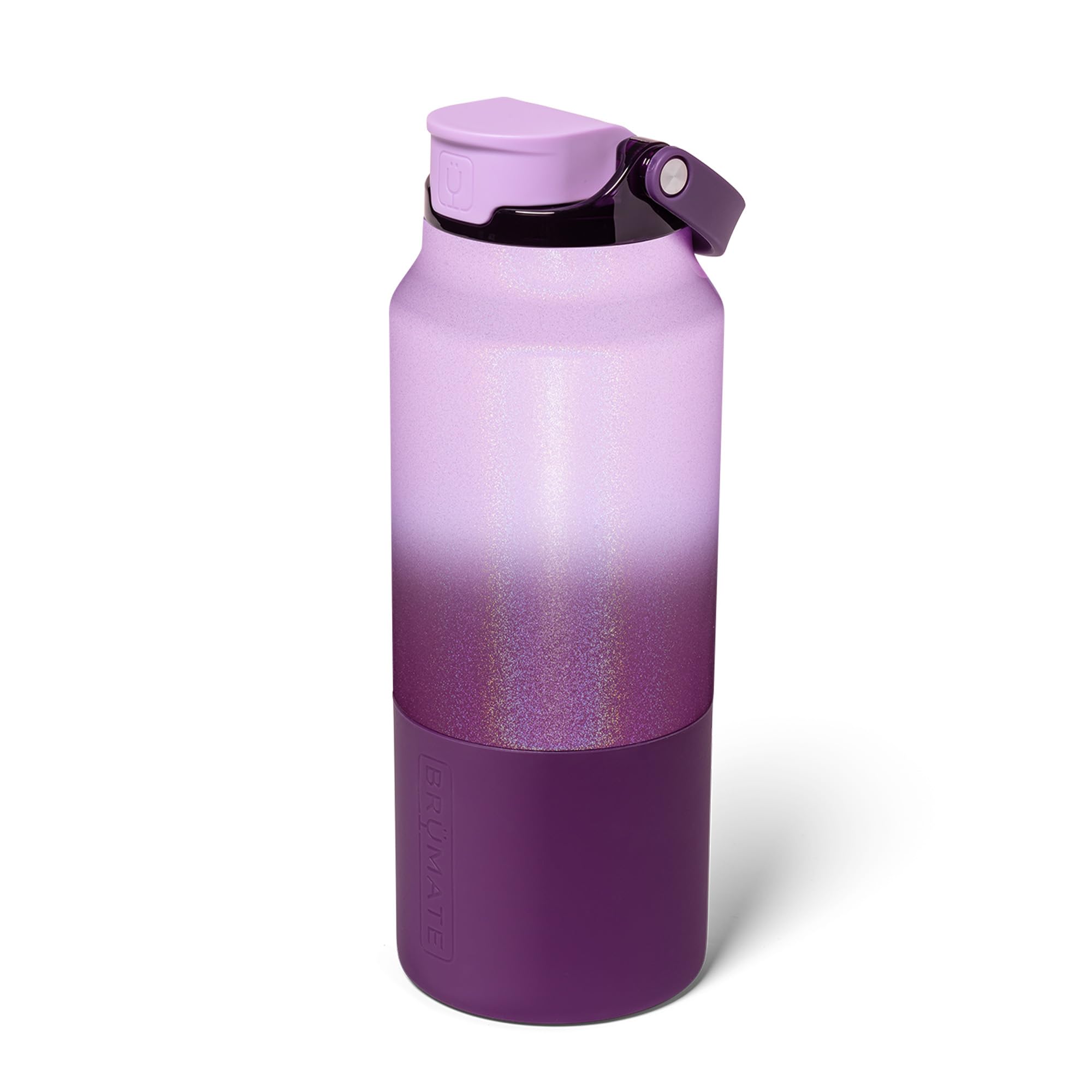 BrüMate Rise 25oz Water Bottle With 100% Leakproof Covered Silicone Straw | Insulated Stainless Steel Water Bottle | Cup-Holder Friendly | Fast Flow | Soft Sip Silicone Spout | BPA-Free (Dune)