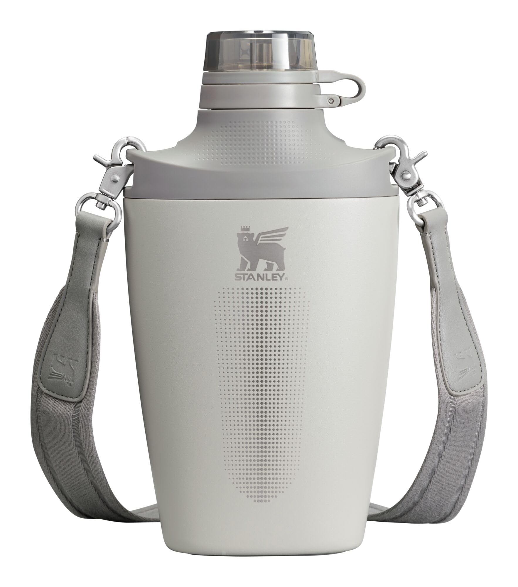 Stanley Cross Bottle 23 oz | Travel Water Bottle with Jacquard Strap | Leakproof Tritan Lid with Removable Straw | Insulated Stainless Steel | BPA-Free | Ash