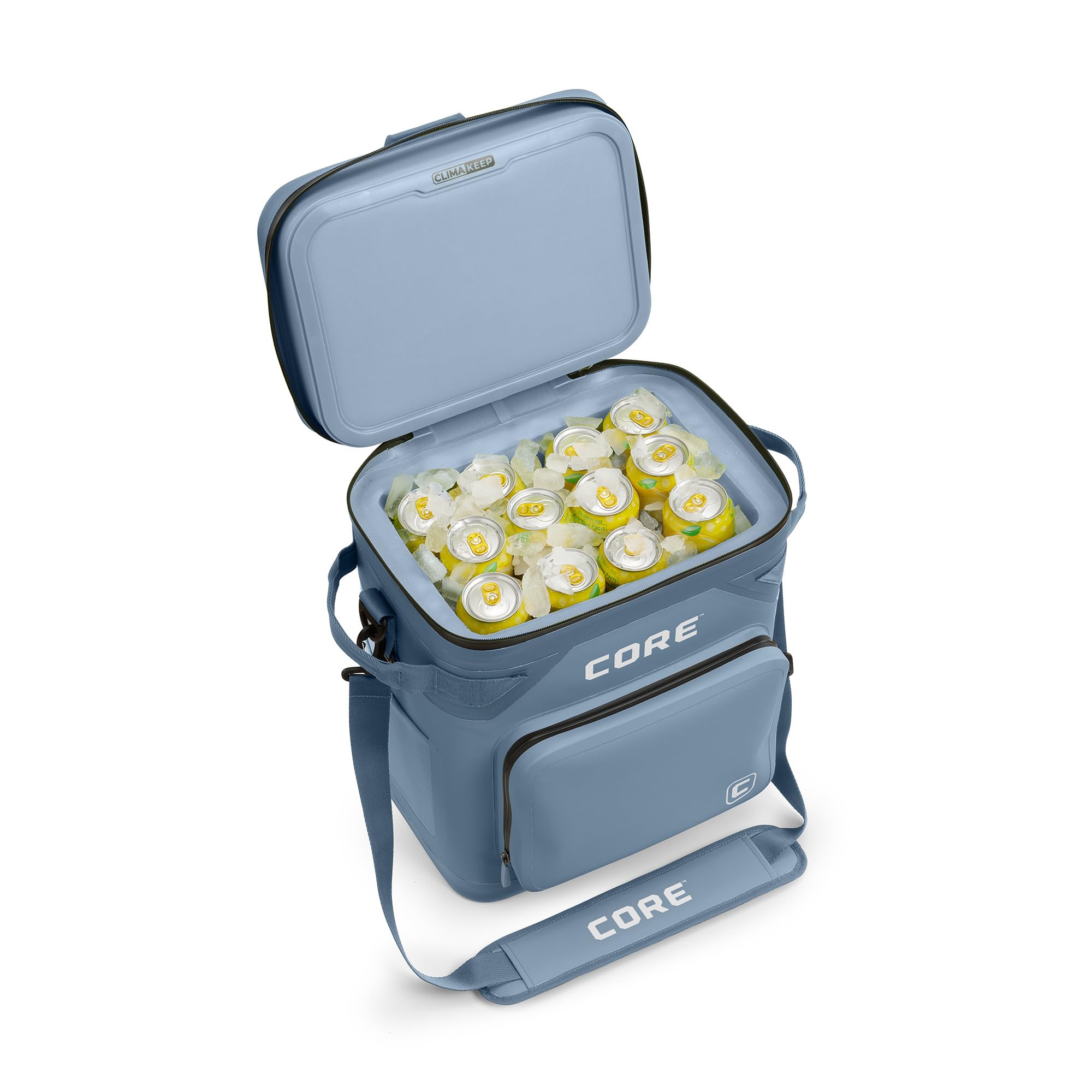CORE Magnetic Leak Proof Soft Cooler with Waterproof Zipper | Insulated Bag Portable Ice Chest Box | Best Soft Cooler for Food & Beverages for Tailgating, Car Camping, Travel, and Family Beach Picnics