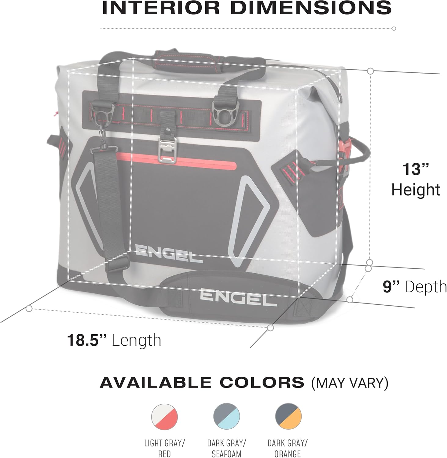 Engel HD30 High-Performance Soft Sided Tote Cooler - Durable, Leak-Proof, Portable Ice Chest for Camping, Fishing, Tailgating & Outdoor Activities - Long-Lasting Cold Retention