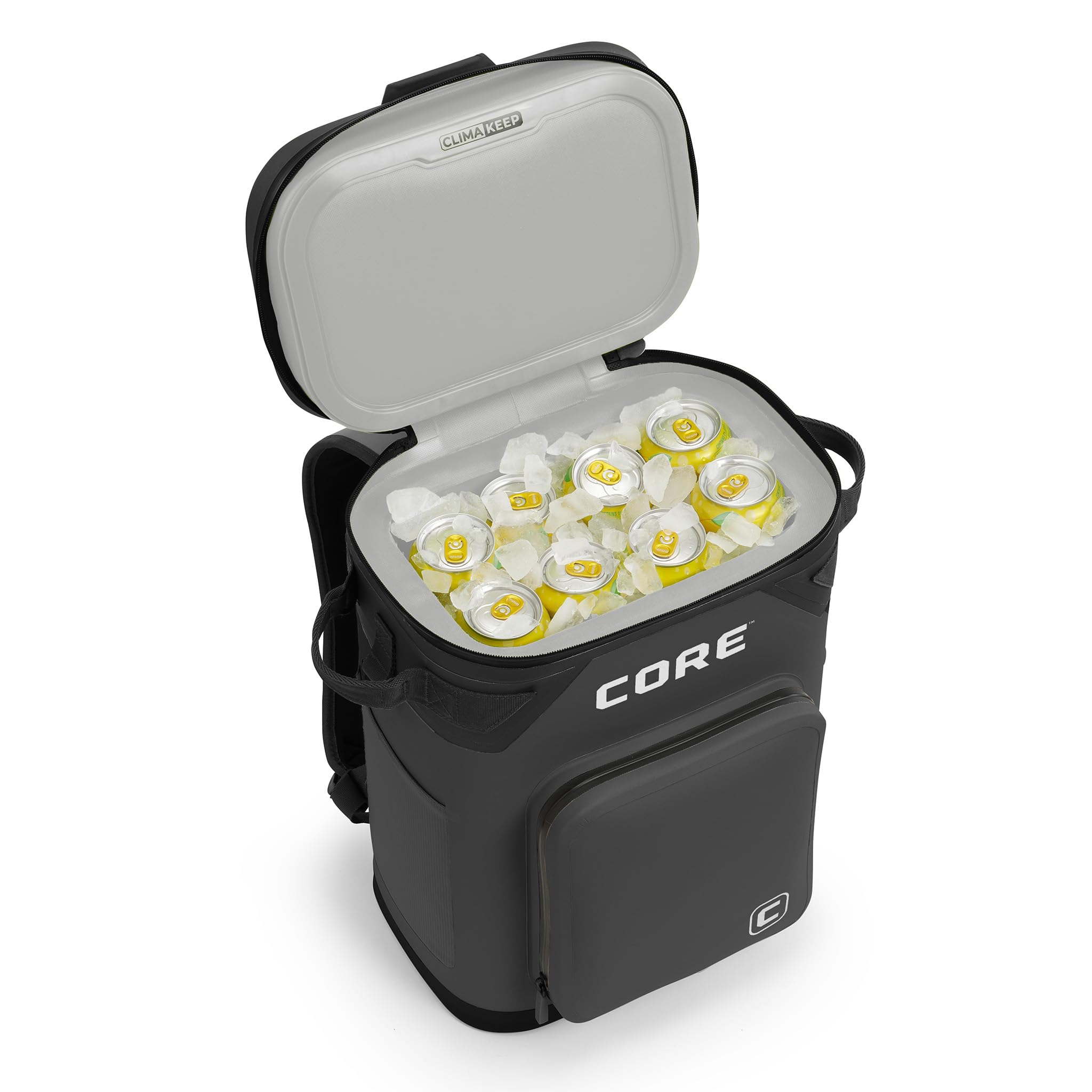 CORE Magnetic Leak Proof Soft Cooler with Waterproof Zipper | Insulated Bag Portable Ice Chest Box | Best Soft Cooler for Food & Beverages for Tailgating, Car Camping, Travel, and Family Beach Picnics