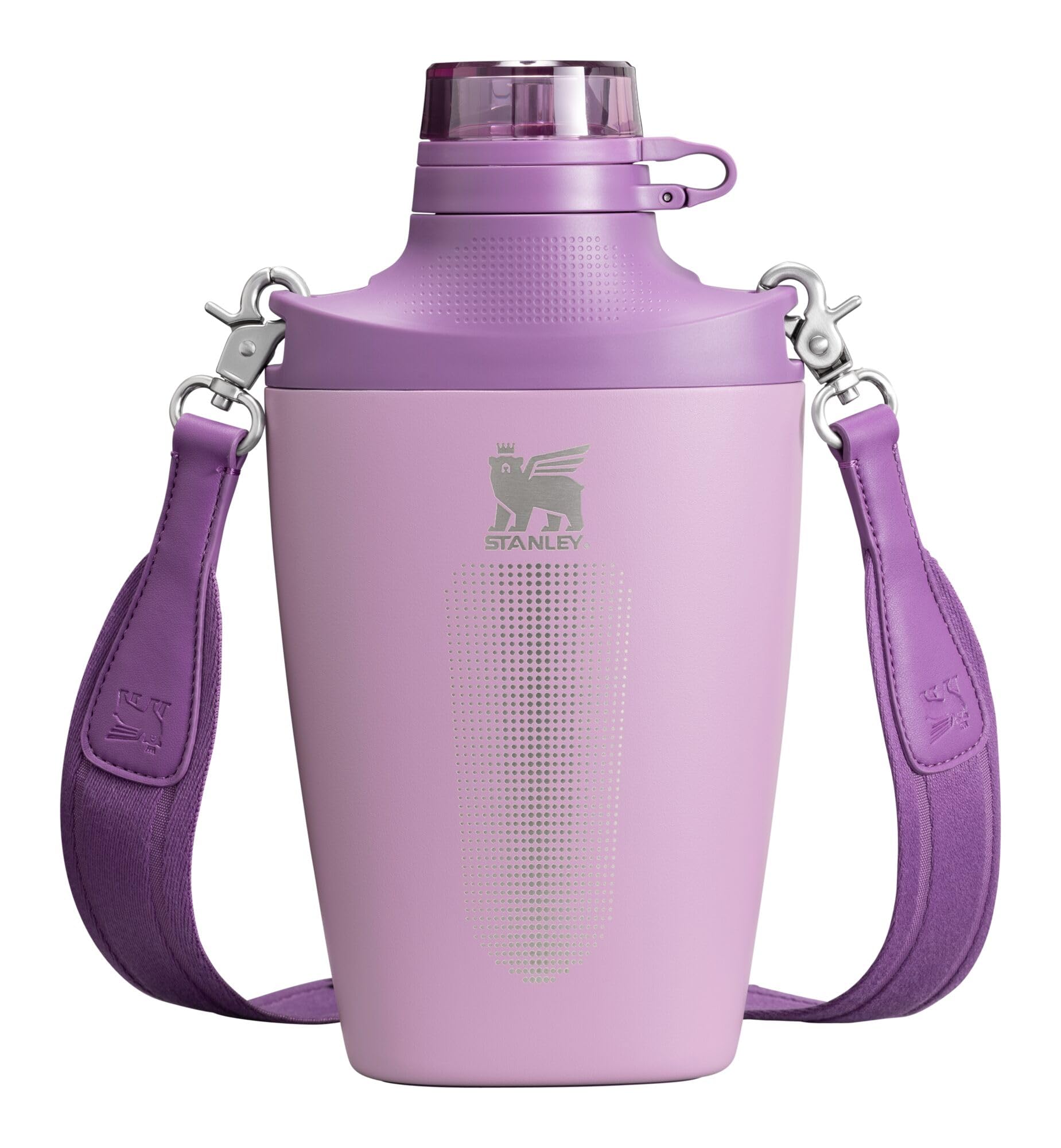 Stanley Cross Bottle 23 oz | Travel Water Bottle with Jacquard Strap | Leakproof Tritan Lid with Removable Straw | Insulated Stainless Steel | BPA-Free | Ash