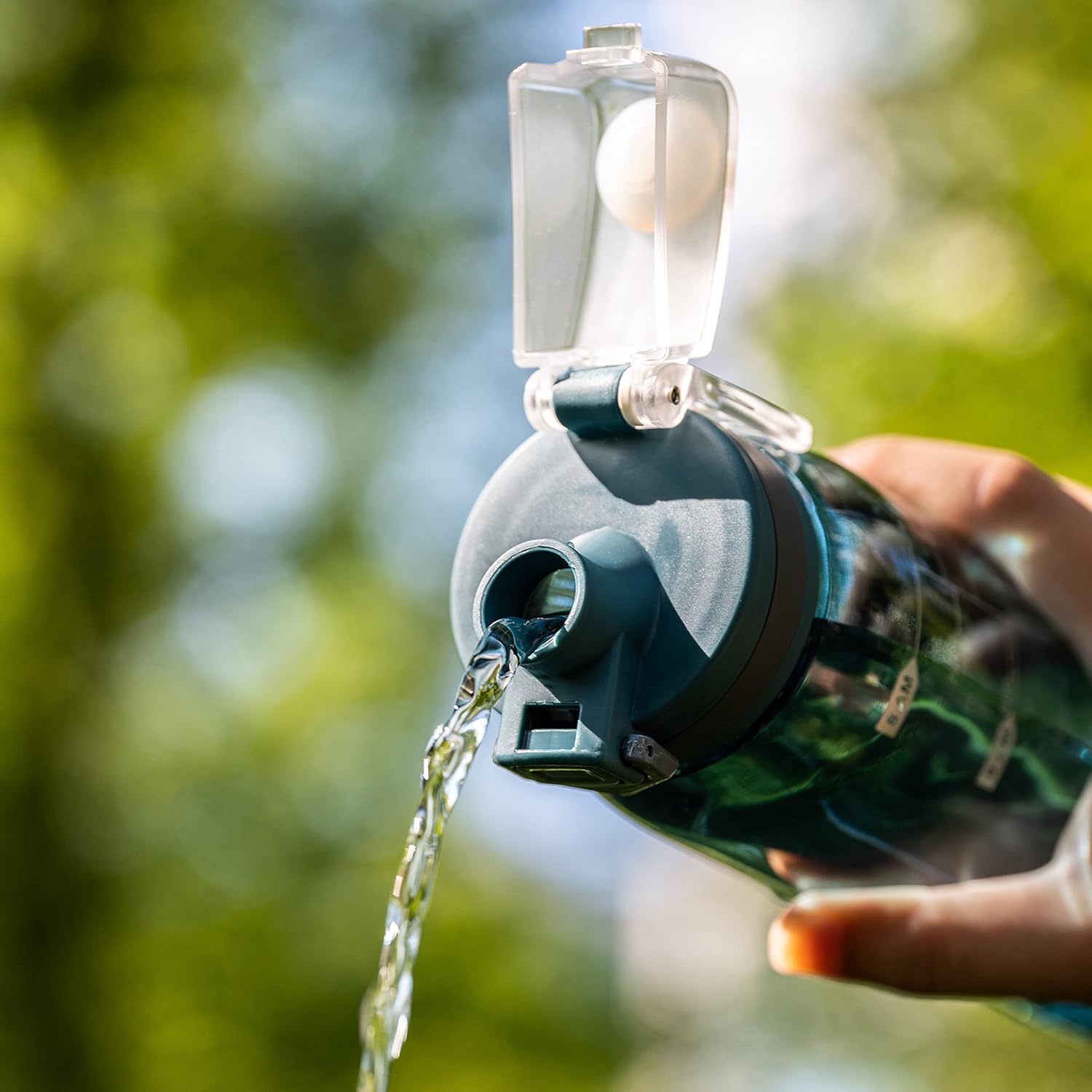 30oz Sport Water Bottle with Time Markers, Large Durable Gym Plastic Bottle for Fitness, Outdoor Enthusiasts, Leakproof (Pack of 1)